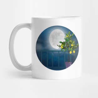 View from the balcony-Lemon Tree underthe moon Mug